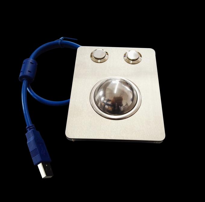Waterproof Panel Mounted Industrial Trackball Mouse W/38mm Ball