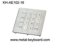 Anti - Vandal Stainless Steel 16 Keys Number Keypads for Info - Kiosk