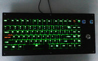 Panel Mount Backlight Mechanical Keyboard With 25mm trackball Mouse