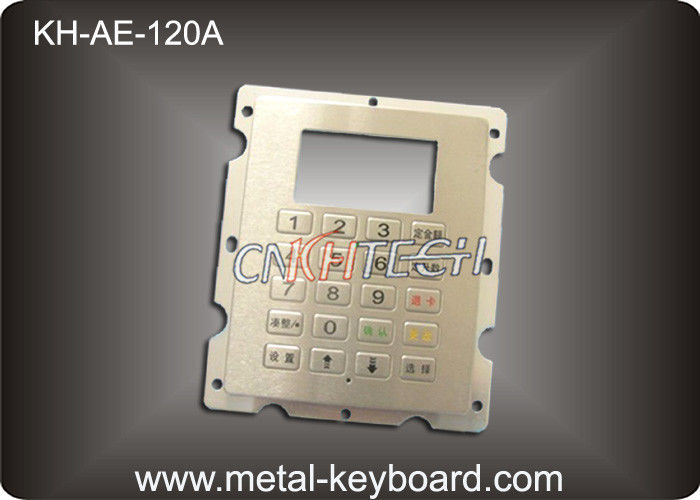 IP65 Stainless Steel 20 Button Gas Station Kiosk Keypad In 4x5 Matrix