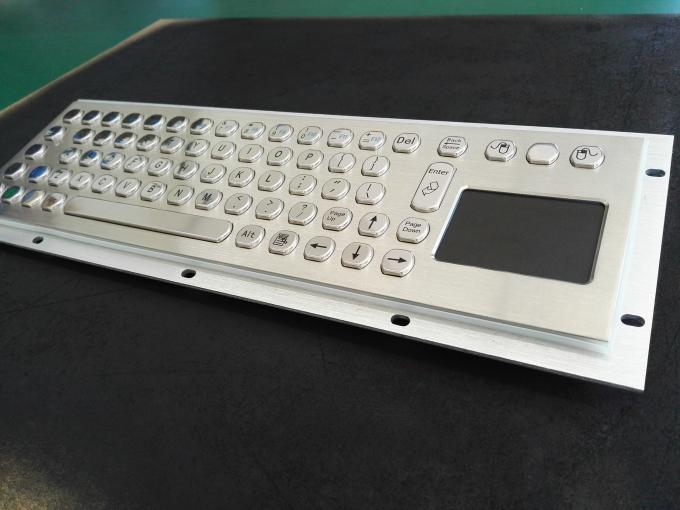 70 Keys Industrial Computer Keyboard SUS304 Brushed With Touchpad
