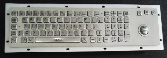 80 Keys IP65 Rated Metal Industrial Keyboard With Trackball Mouse And Numeric Keypad