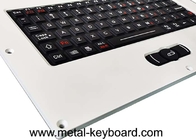 USB or PS/2 Ruggedized Industrial Metal Keyboard with Silicone Rubber layout