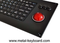 FN Numeric Industrial Silicone Keyboard IP65 Resin Trackball Metal Panel