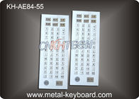 Ruggedized 55 Keys Industrial Metal Keyboard , Metal Computer Keyboard