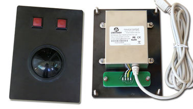 Metal Black Marine Console Industrial trackballs Mouse with USB Interface