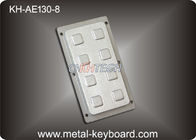 8 Keys Stainless Steel Keyboard Number Functional Keypad For Industrial Control Platform