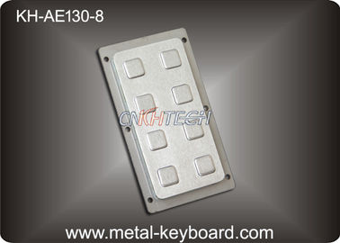 8 Keys Stainless Steel Keyboard Number Functional Keypad For Industrial Control Platform