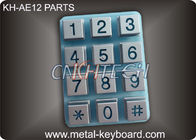 Industrial 12 Keys Customizable Keypad Parts Silicon Membrane With Metal Buttons