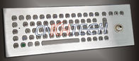 IP65 Industrial Metal Rugged Keyboard with trackball , Desktop computer keyboard