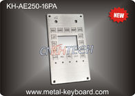 Stainless Steel IP65 Customizable Industrial Keypad Stainless Steel Kiosk Keypad 16 Keys