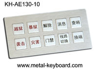 IP65 Rugged Full Metal Keyboard Kiosk with customized layout design 10 Keys