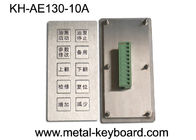 Vandal - proof Stainless steel Panel Keyboard / Mining Machinery input keypad