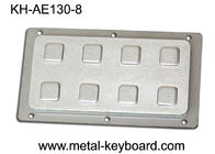 IP65 8 Keys Industrial Rear Panel Mount Number Keypads Stainless Steel