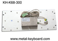 Dustproof Metal Computer Keyboard , Stainless Steel Keyboard 68 Key Buttons