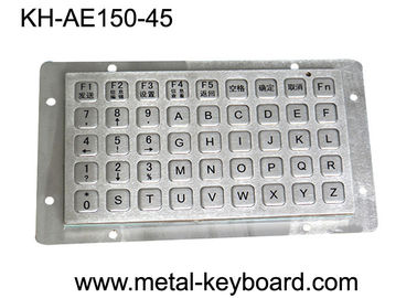 Anti Vandal Rear Panel Mount Keyboard Industrial , Kiosk Keyboard USB interface in 45 Keys