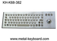 67 Keys Ruggedized Keyboard / Metal Computer Keyboard with Laser Trackball