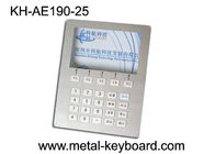 Custom Layout Stainless Steel Keyboard  ,  Digital Kiosk Keypad with 25 Keys