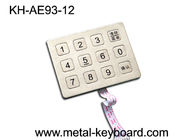 Stainless Steel 12 Key Metal Numeric Keypad for Vending Kiosk , Access Control Keypad