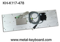 Dustproof metal panel mount keyboard with trackball and number keypad