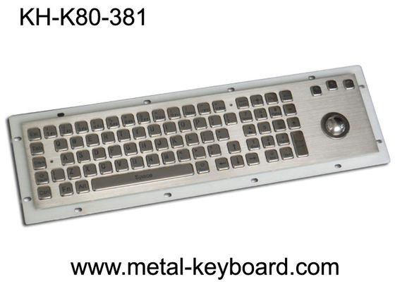Stainless Steel Keyboard With Trackball