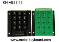 Industrial Metal Kiosk Keyboard with 15 Keys and Metal Rear Panel Mounting