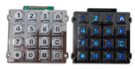 16 Keys Backlit Vandal Proof Access Keypad,  Metal Numeric Keypad