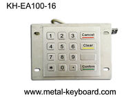 USB Port Industrial SS Metal Keypad / stainless steel keypad 16 Flat Key