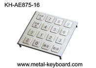 Dot matrix Dynamic vandal proof keypad Metal , Outdoor Kiosk stainless steel keypad
