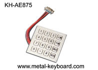 Custom Industrial Metal Kiosk Keyboard / Digital Keypad With 16 Keys