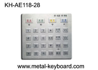 Dust proof Panel Pounting Metal Access Control Keyboard with 28 Keys