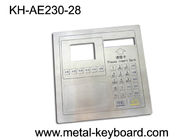 Vandal proof Metal panel mount keypad ,  customizable industrial keypad