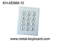 IP65 Industrial Metal Numeric Keypad , Anti - vandal num keypad with long life