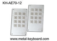 Industrial Stainless Steel Kiosk Keyboard with 12 Keys / 7 Pin Connector