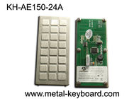 Industrial Metal Kiosk keyboard with 24 keys custom layout design