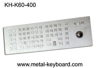 Custom Rugged Industrial Kiosk Keyboard with Trackball 60 Keys Water Resistant