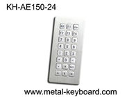 Vandal Proof Rugged Entry / Kiosk Metal Keypad In 24 Button Keys , High Performance