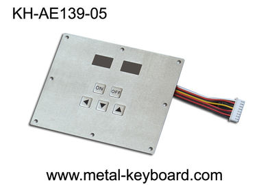 Ruggedized Metal Industrial Keypad with 5 Keys for Industrial Control Kiosk