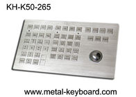 Customized Panel Mount Keyboards in Metal , Marine Keyboard with Track ball Metal