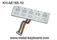 10 Keys Waterproof Metal Keypad with Top Panel Mounting Solution