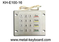 Weatherproof Metal Keypad with Top Panel Mounting , 16 button Checking device keypad