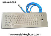 70 Keys Ruggedized Keyboard , Stainless Steel Access Kiosk Keyboard with trackball
