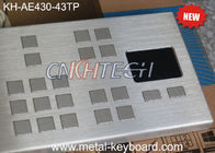 Vandal Resistant Industrial Keyboard with Touchpad / Large keys Panel Mount Keyboard Precision