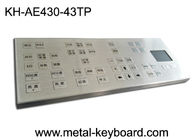 30mA Water Resistant Stainless Steel Keyboard 43 Keys With Touchpad Mouse