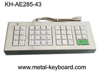 Customized 43 Buttons Metal Kiosk Keyboard, Stainless Steel Vandal Resistant Dust Proof