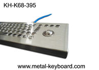 70 Keys Rugged Industrial metal computer keyboard with 25mm trackball