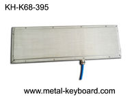 Standalone Stainless Steel Ruggedized Keyboard , Industrial Desktop Keyboard with Trackball