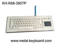 Water-proof desktop industrial 67 keys PC-keyboard layout with touchpad and 3 mouse buttons