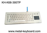 Desktop Stainless Steel Industrial Keyboard with Touchpad , Metal Computer Keyboard