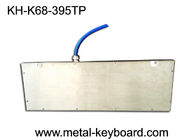 Desktop Stainless Steel Industrial Keyboard with Touchpad , Metal Computer Keyboard